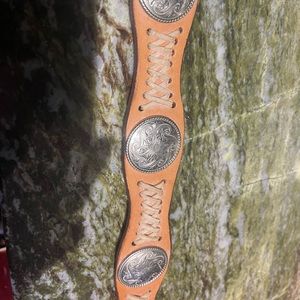 Genuine leather concho western style